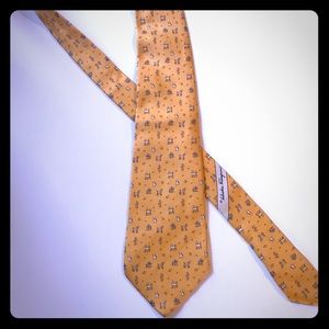 SALVATORE FERRAGAMO Doggy Silk Tie